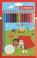 Przybory szkolne - Stabilo Schwan Kredki Trio 18 kolorów AA937SS - miniaturka - grafika 1