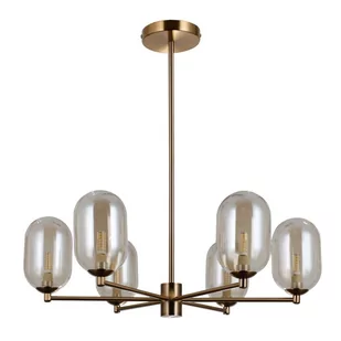 Żyrandol PERANO PND-4215-6-HBR Italux - Lampy sufitowe - miniaturka - grafika 2
