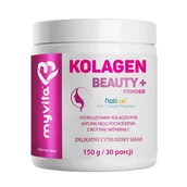 Włosy, skóra, paznokcie - MyVita Kolagen Beauty+, smak cytrusowy, 150 g - miniaturka - grafika 1