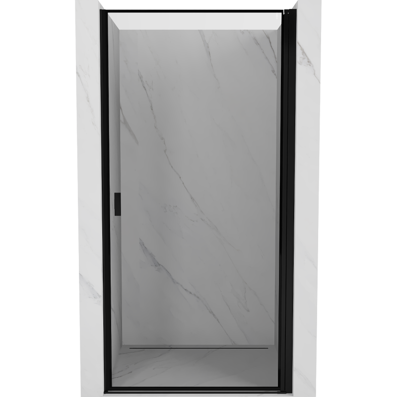 Mexen Mist-B drzwi prysznicowe uchylne prawe 90 cm, czarna ramka, czarne - 8A2-090-000-70-70-P