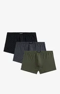 Majtki męskie - 3-PACK Szorty męskie 3MH-192-GRF/CZA/SZA, Kolor multicolour, Rozmiar L, ATLANTIC - Intymna - miniaturka - grafika 1