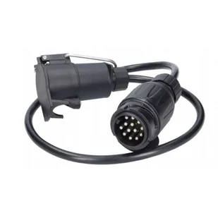 Adapter 13/7 Przejściówka Do Przyczep Przewód 0,8m Wtyczka Gniazdo Przedłuż - Akcesoria motoryzacyjne - miniaturka - grafika 1