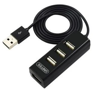 Unitek Hub 4 Y-2140 czarny - Huby USB - miniaturka - grafika 1