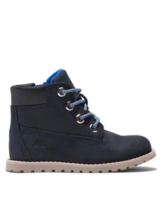 Timberland Trzewiki Pokey Pine 6In Boot With TB0A2N9N0191 Granatowy - Buty dla chłopców - miniaturka - grafika 1