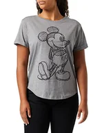 Koszulki i topy damskie - Disney Damska koszulka nocna z myszką Miki, szary, 34 - miniaturka - grafika 1