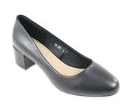 Półbuty damskie - Półbuty damskie Sergio Leone PB291 czarny pu - miniaturka - grafika 1