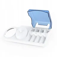 Końcówki do szczoteczek elektrycznych - Podstawka szczoteczek BRAUN Oral-B - Biała uchwyt na ładowarkę i końcówki ochronna klapka organizer higieniczny stojak - miniaturka - grafika 1