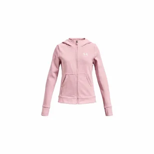 Bluza dziewczęca Under Armour Rival Fleece LU FZ Hoodie - Odzież sportowa dziecięca - miniaturka - grafika 1