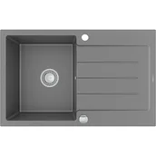 Zlewozmywaki - Mexen Bruno zlewozmywak granitowy 1-komorowy z ociekaczem 900 x 500 mm, szary - 6513791010-71 - miniaturka - grafika 1