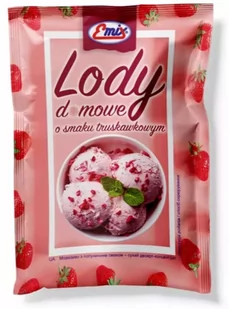 .Emix Lody domowe o smaku Truskawkowym - Dodatki do ciast w proszku - miniaturka - grafika 1