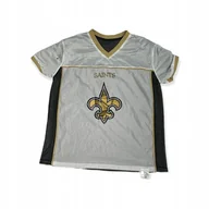 Koszulki męskie - Dwustronny t-shirt męski SAINTS NFL M logo nadruk - miniaturka - grafika 1