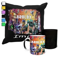 Gadżety dla niej i dla niego - ZESTAW KUBEK MAGICZNY ZMIENIAJĄCY KOLOR + POSZEWKA ROBLOX PREZENT + IMIĘ - miniaturka - grafika 1