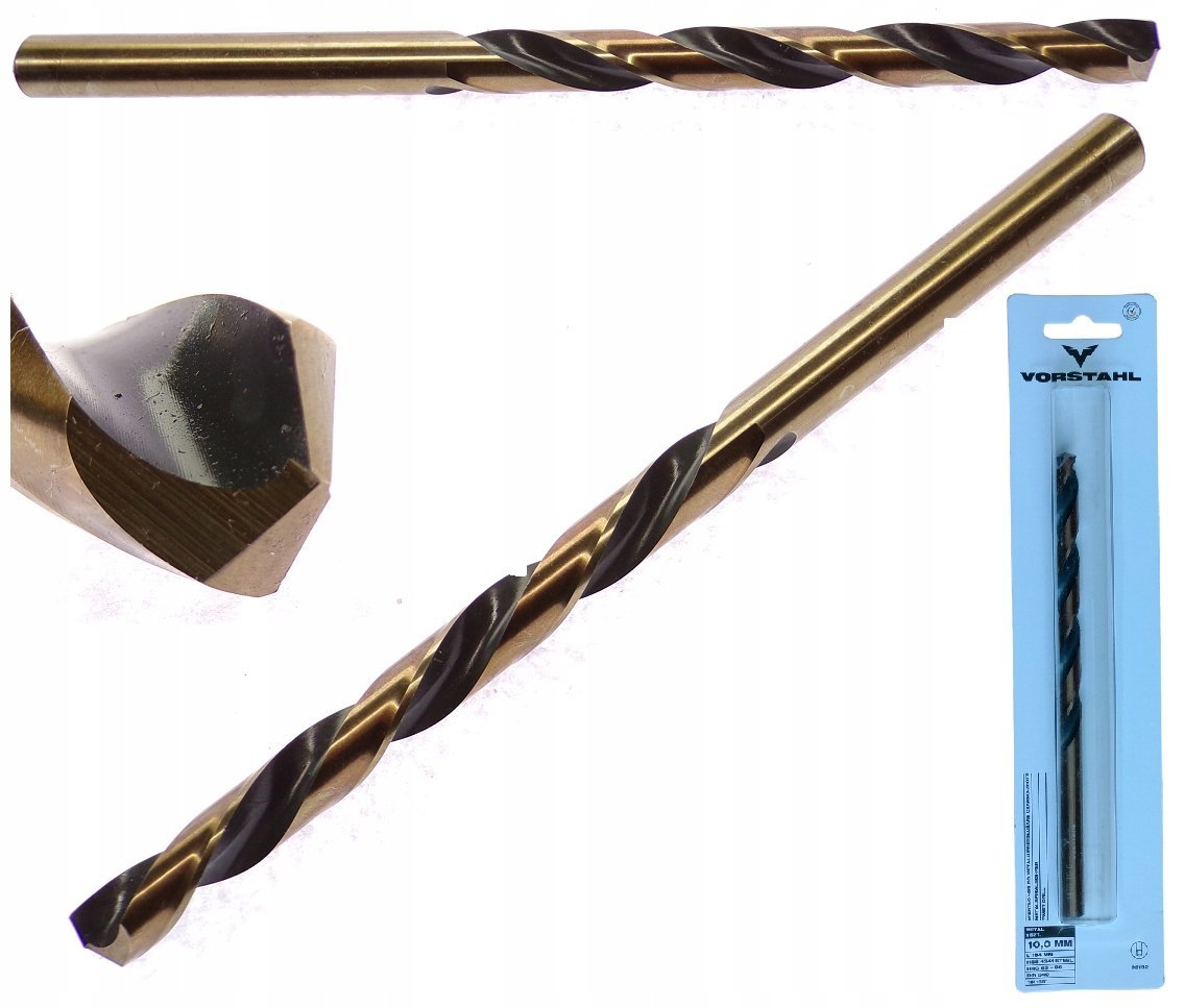 WIERTŁO DO METALU 10MM 10x184 DŁUGIE HSS WYDŁUŻONE