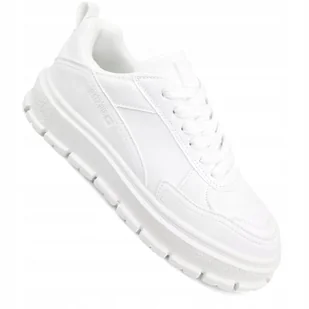 Damskie Sneakersy Big Star NN274373 Białe - Stylowe i Wygodne na Platformie - Sneakersy damskie - miniaturka - grafika 1