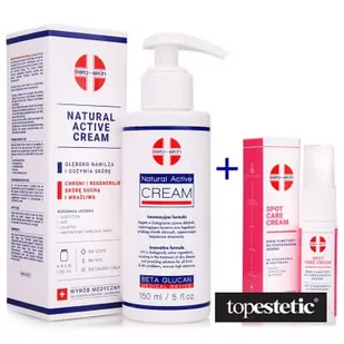 Beta Skin Beta Skin Spot Care Cream + Natural Active Cream ZESTAW Krem punktowy na podrażnienia skórne 15 ml + Krem łagodzący przebieg chorób skórnych 150 ml - Zestawy kosmetyków damskich - miniaturka - grafika 1