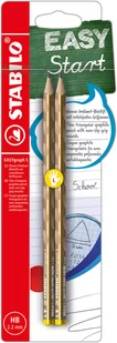 Ołówek STABILO EASYgraph S złoty metaliczny HB L 2szt. - Ołówki - miniaturka - grafika 1