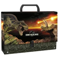 Szkolne artykuły papiernicze - Teczka z rączką gruba Dinozaur 18 - DERFORM - miniaturka - grafika 1