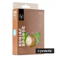 Akcesoria do oczyszczania twarzy - YASUMI YASUMI Pure Konjac Sponge - Gąbka konjac do mycia twarzy dla dzieci i noworodków PURE (S) YKS-005 - miniaturka - grafika 1