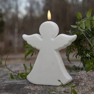 Świece - Świeca Led FLAMME biała Aniołek 18cm IP44 - miniaturka - grafika 1