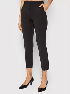 Spodnie damskie - Pinko Spodnie materiałowe Bello 1G17KS 5872 Czarny Slim Fit - grafika 1