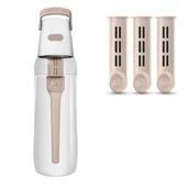 Butelki filtrujące - ZESTAW - Butelka filtrująca Dafi SOLID 0,7 l z filtrem + 3 x Filtr do butelki DAFI - Cappuccino - miniaturka - grafika 1