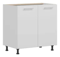 Szafki kuchenne - Szafka Dolna Vero 80X82 Cm Folia Biały Połysk - miniaturka - grafika 1