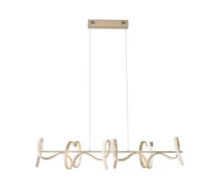 Paul Neuhaus Designerska lampa wisząca z mosiądzu z diodą LED i ściemniaczem - Krisscross - Lampy sufitowe - miniaturka - grafika 1