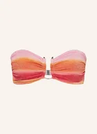 Stroje kąpielowe - Seafolly Góra Od Bikini Bandeau Spectrum Z Błyszczącą Przędzą pink - miniaturka - grafika 1