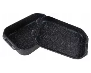 BRYTFANNA z POWŁOKĄ MARMUROWĄ DWUSTRONNA 2 ELE 6.0L ZILNER ZL-1116 - Brytfanny - miniaturka - grafika 3