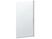 Parawany nawannowe - Beliani Parawan nawannowy  Lapan 1-częściowy szkło przejrzyste profil chrom 231386 231386 - miniaturka - grafika 1