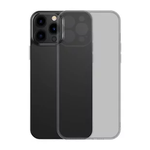 Baseus Frosted Glass Case etui pokrowiec do iPhone 13 Pro sztywna obudowa z żelową ramką czarny (ARWS000401) - Etui i futerały do telefonów - miniaturka - grafika 2