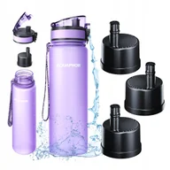 Butelki filtrujące - Butelka filtrująca na wodę 0,5L Aquaphor City Lawenda Bidon do biegania + 3 wkłady - miniaturka - grafika 1