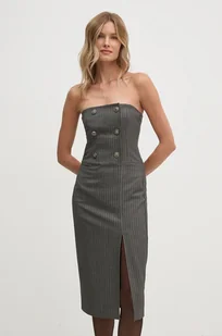 Sisley sukienka kolor szary mini dopasowana 4OPDLV06L - Sukienki - miniaturka - grafika 1