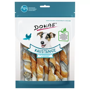 Dokas pałeczki do żucia, kurczak i ryba - 3 x 170 g - Przysmaki dla psów - miniaturka - grafika 1