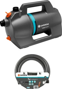 Gardena GARDENA Garden Pump 4100 Silent, suction hose set dark grey/turquoise, 550 watts, model 2023 - Pompy wodne - miniaturka - grafika 1