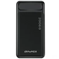 Powerbanki - AWEI P6K 20000 mAh Czarny - miniaturka - grafika 1