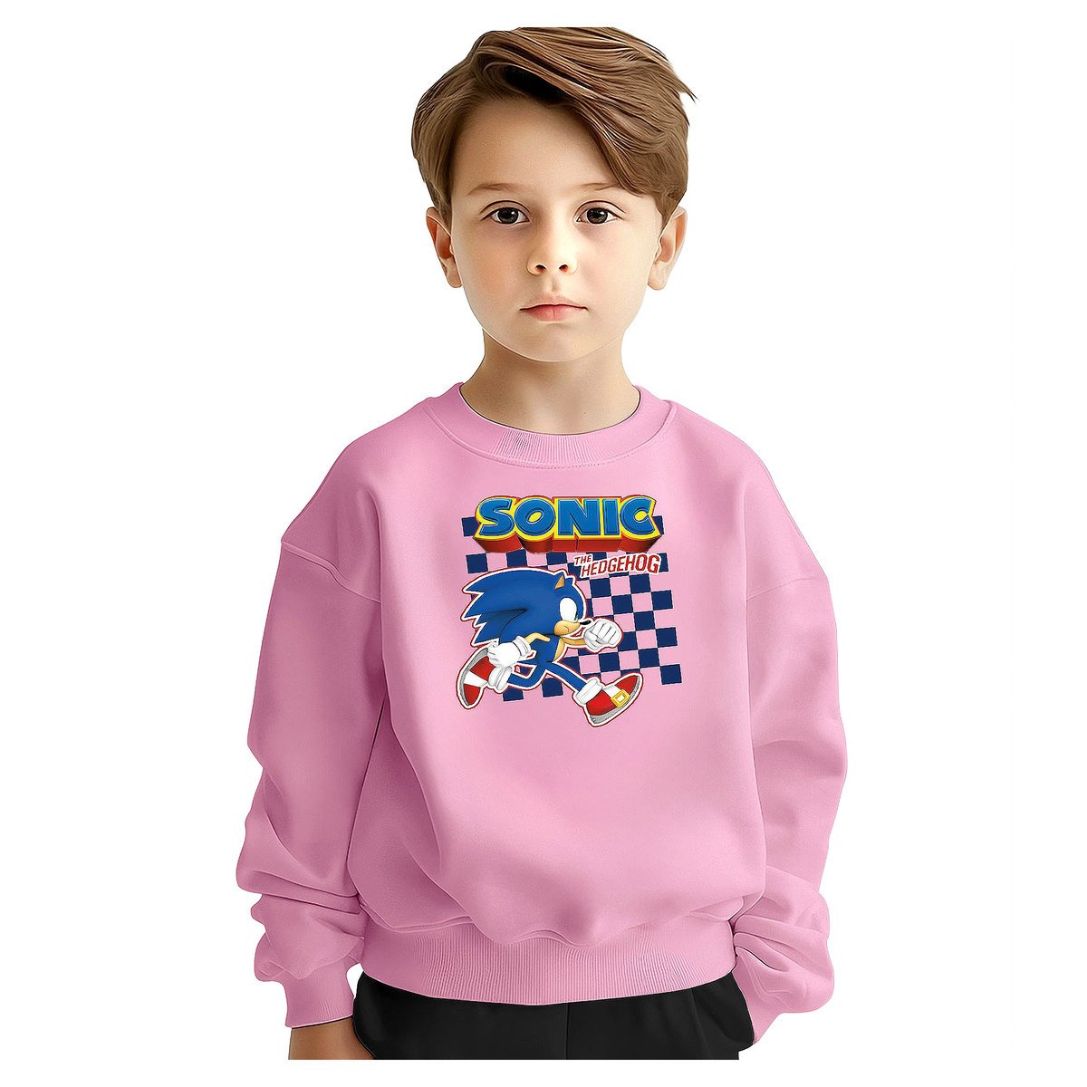 BLUZA DZIECIĘCA MŁODZIEŻOWA SONIC 146-152 WZORY PREZENT