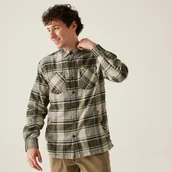 Koszule męskie - Regatta Męska koszula Thamos Zielony, Cotton, Rozmiar: L - miniaturka - grafika 1