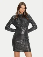 Sukienki - Vero Moda Sukienka koktajlowa Evaline 10317040 Srebrny Slim Fit - miniaturka - grafika 1