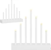 Ozdoby bożonarodzeniowe - Dekoracja świąteczna Springos świecznik - miniaturka - grafika 1