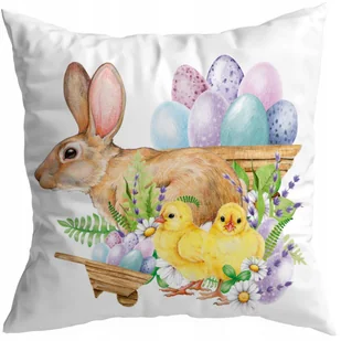 POSZEWKA WIELKANOC DEKORACYJNA 45X45 CM ŚWIĄTECZNA ZAJĄCZEK KRÓLIK WZÓR 214 - Poszewki na poduszki POSZEWKA WIELKANOC DEKORACYJNA 45X45 CM ŚWIĄTECZNA ZAJĄCZEK KRÓLIK WZÓR 214 - Poszewki na poduszki - miniaturka - grafika 1