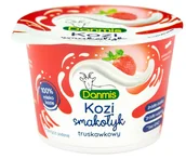 Szybkie dania obiadowe - Kozi serek truskawkowy termizowany 100g Danmis - miniaturka - grafika 1