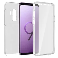 Etui i futerały do telefonów - Etui 360° do Samsunga Galaxy S9 Plus Elastyczny przód i sztywny tył — przezroczyste - miniaturka - grafika 1