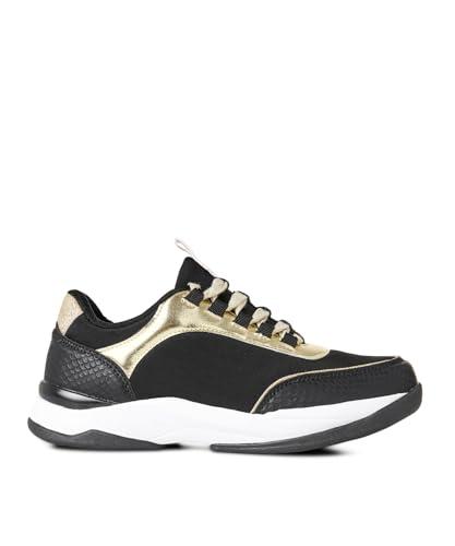 Joe Browns Damskie trampki Gold Trim Chunky Dad Trainer Sneaker, Multi, 3 UK, multi, 3 UK Wide