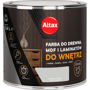 Farby i impregnaty do drewna - Farba do drewna, mdf, laminat 400 ml popielaty ALTAX - miniaturka - grafika 1