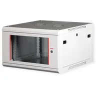 Szafy rack - ROLINE Wandgeh�use Basic Plus 48,26cm 19-Zoll 6HE 600x600 BxT grau 26.21.0129 - miniaturka - grafika 1