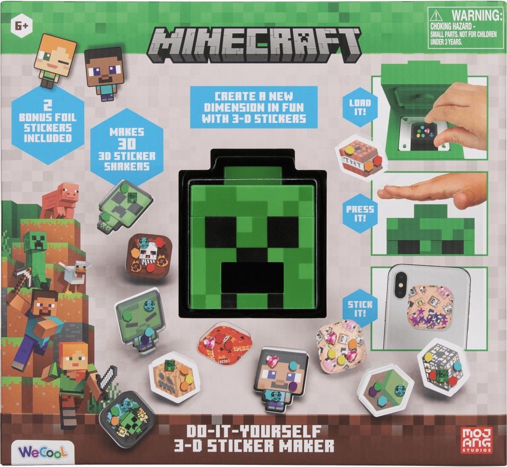 MINECRAFT DIY set 3D Sticker Maker