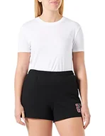 Spodenki damskie - FILA Damskie szorty Sostena Graphic Logo, czarny, S - miniaturka - grafika 1