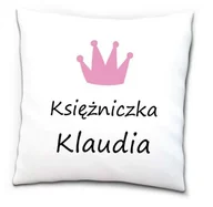 Gadżety dla niej i dla niego - Poduszka na Dzień Kobiet Księżniczka-Podaj imię - miniaturka - grafika 1