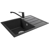 Zlewozmywaki z baterią - TEKA Comfort 45 S-TQ 1B 1D Onyx + Bateria Mtp 913 49401232 - miniaturka - grafika 1